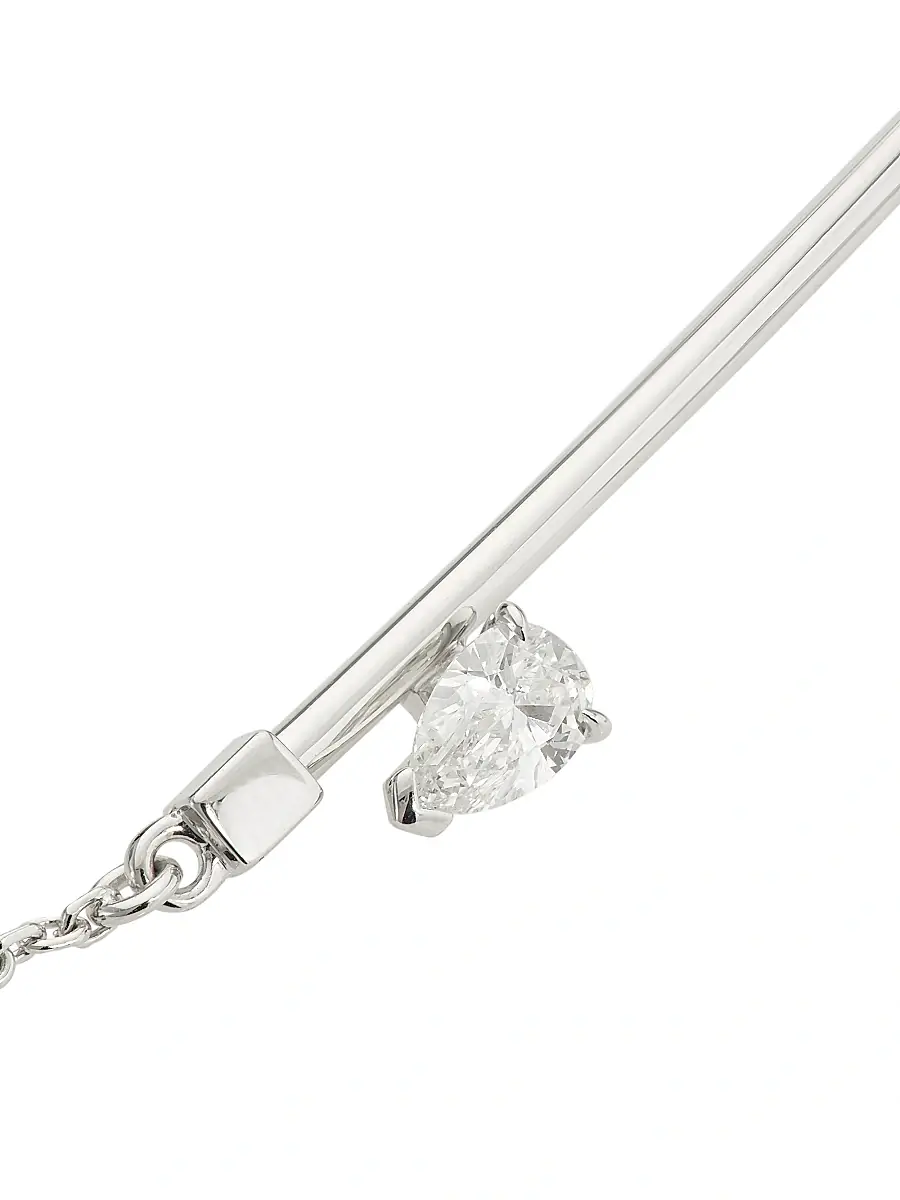 Repossi Women's Serti Sur Vide 18K White Gold & Diamond Chain Bracelet/6.69" - White Gold | Thumbnail 3 Repossi Women's Serti Sur Vide 18K White Gold & Diamond Chain Bracelet/6.69" - White Gold | Thumbnail 3