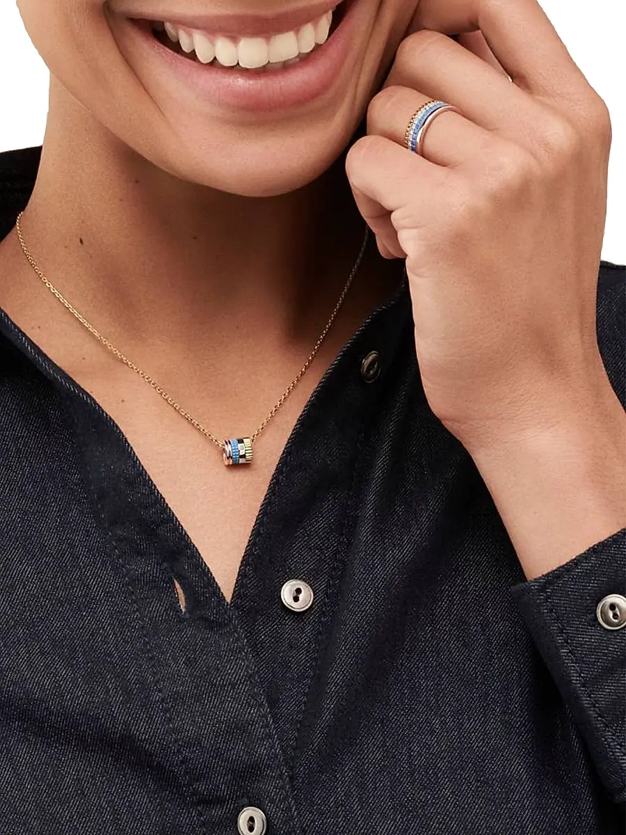 Boucheron Women's Quatre Blue Edition Tri-Tone 18K Gold, HyCeram & 0.24 TCW Diamond Ring | Thumbnail 4 Boucheron Women's Quatre Blue Edition Tri-Tone 18K Gold, HyCeram & 0.24 TCW Diamond Ring | Thumbnail 4