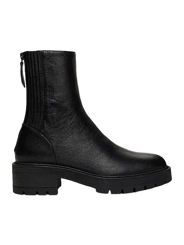 Women's Saint Honore Leather Combat Booties Women's Saint Honore Leather Combat Booties
