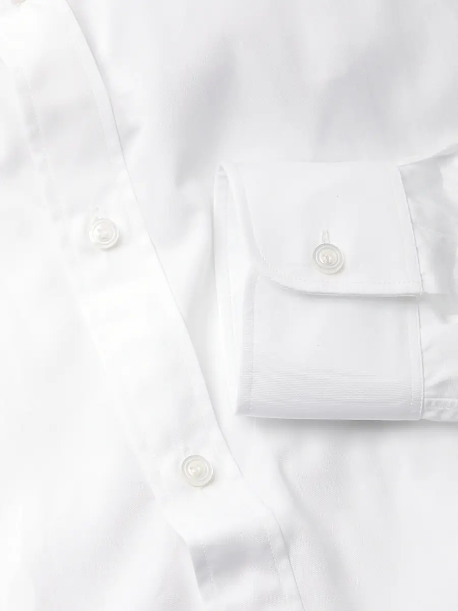 Charvet Men's Solid Poplin Dress Shirt | Thumbnail 6 Charvet Men's Solid Poplin Dress Shirt | Thumbnail 6