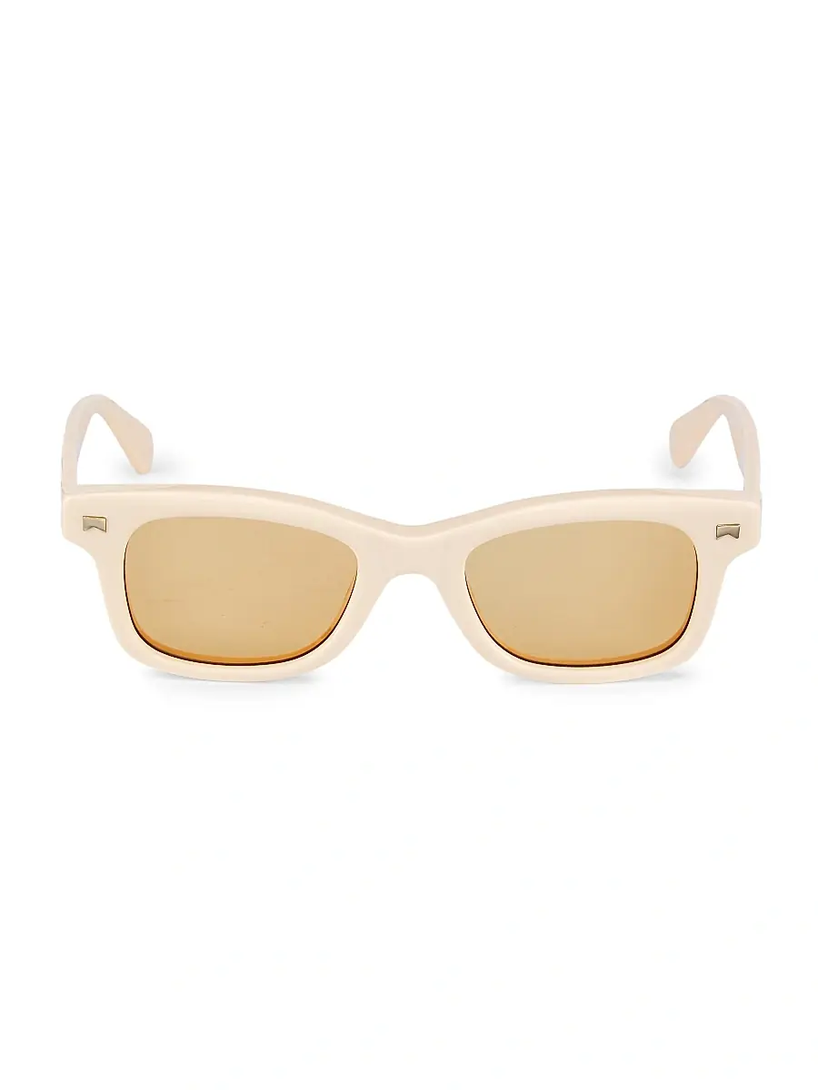 Rhude Men's Sun Ray Acetate 48mm Rectangular Sunglasses | Thumbnail 2