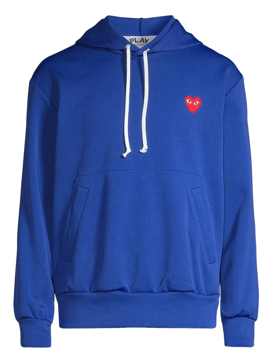 Comme des Garçons PLAY Men Red Heart Pullover Hoodie Sweatshirt