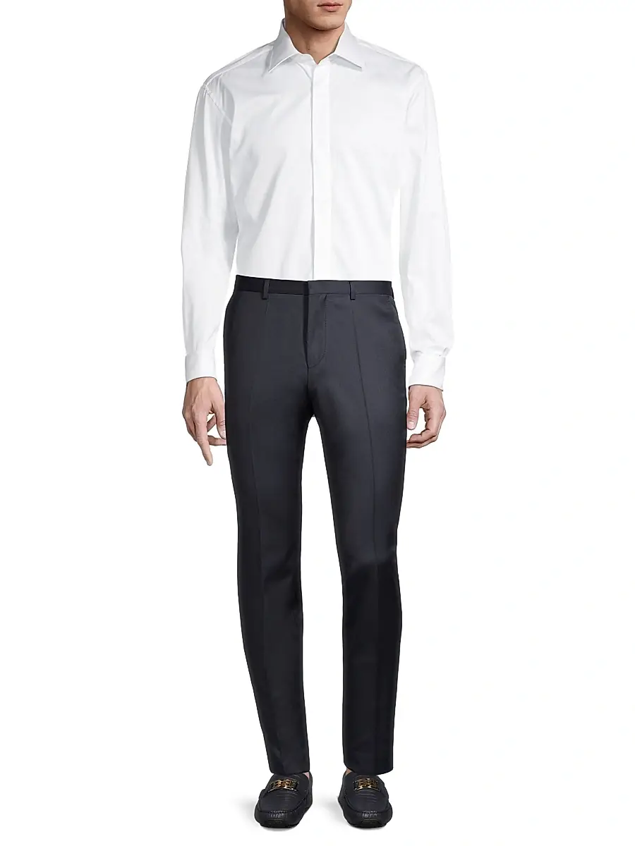 Charvet Men's Hidden Placket Formal Shirt | Thumbnail 2