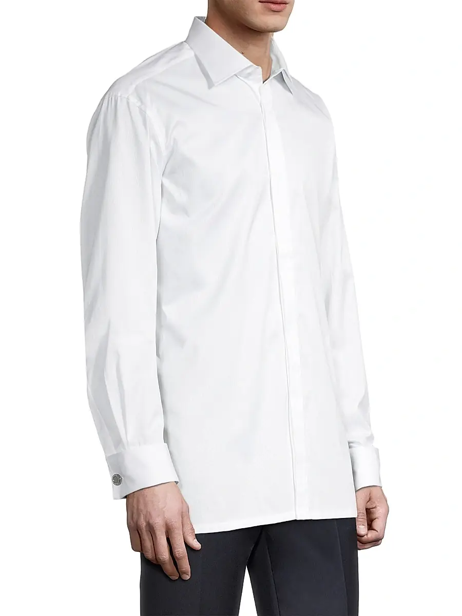 Charvet Men's Hidden Placket Formal Shirt | Thumbnail 4