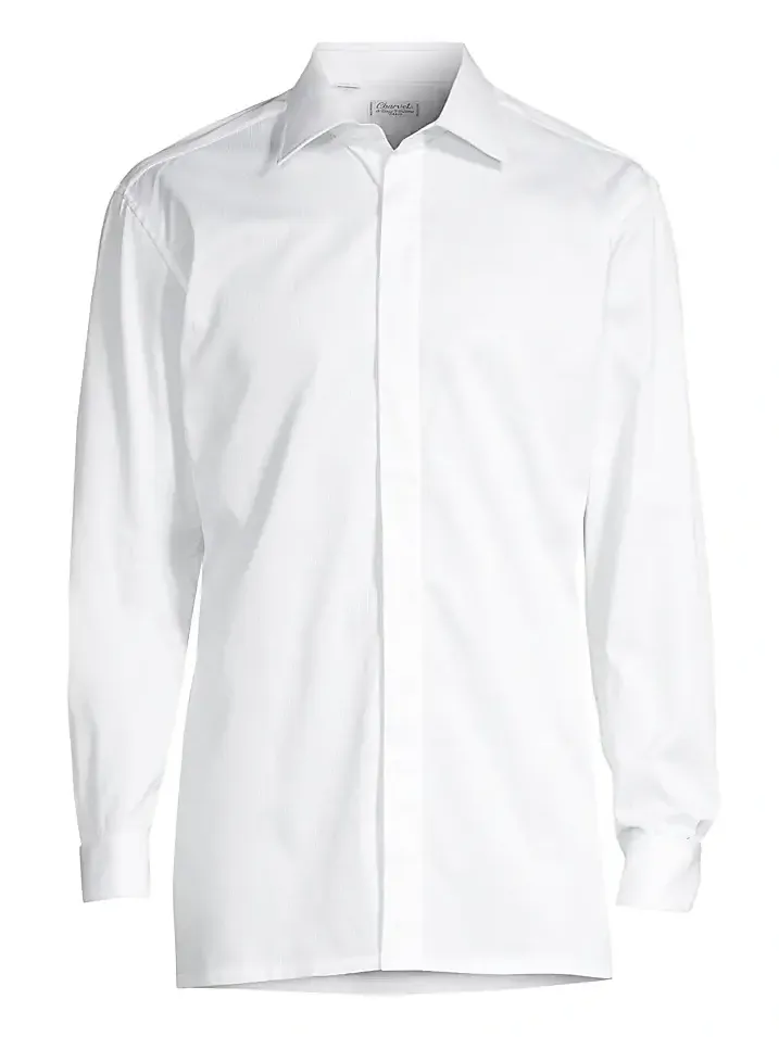 Men's Hidden Placket Formal Shirt Men's Hidden Placket Formal Shirt