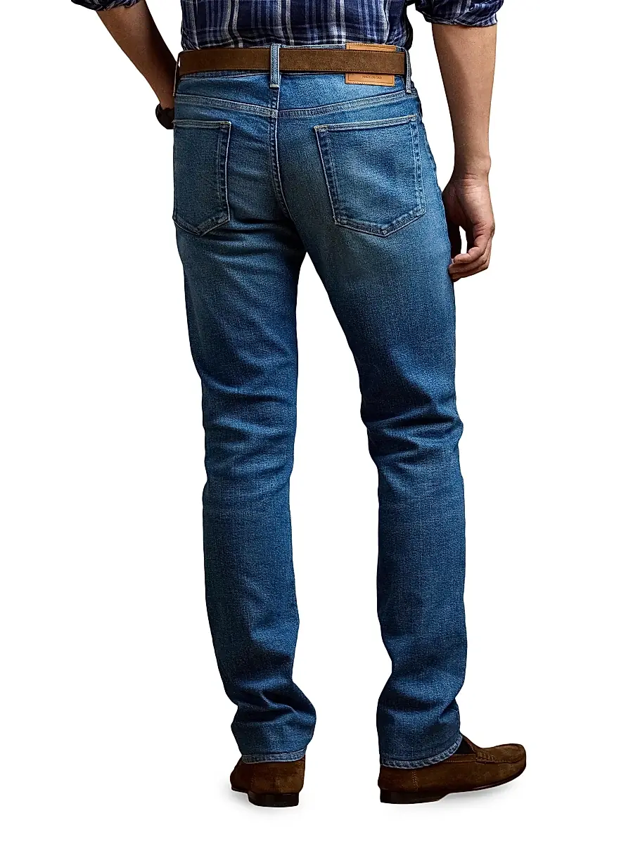 Ralph Lauren Purple Label Men's Stretch Slim-Fit Jeans - Indigo Horizon | Thumbnail 5