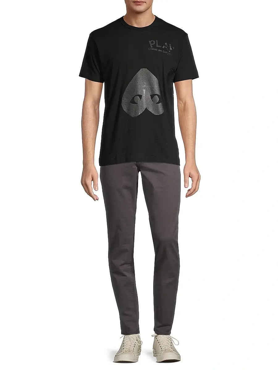 Comme des Garçons PLAY Men 2 Hearts T-Shirt | Thumbnail 2 Comme des Garçons PLAY Men 2 Hearts T-Shirt | Thumbnail 2