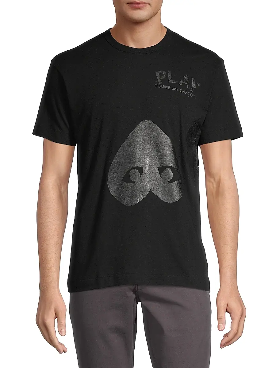 Comme des Garçons PLAY Men 2 Hearts T-Shirt | Thumbnail 3 Comme des Garçons PLAY Men 2 Hearts T-Shirt | Thumbnail 3