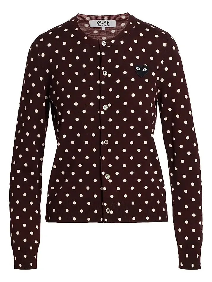 Women's Heart Polka Dot Cardigan Women's Heart Polka Dot Cardigan
