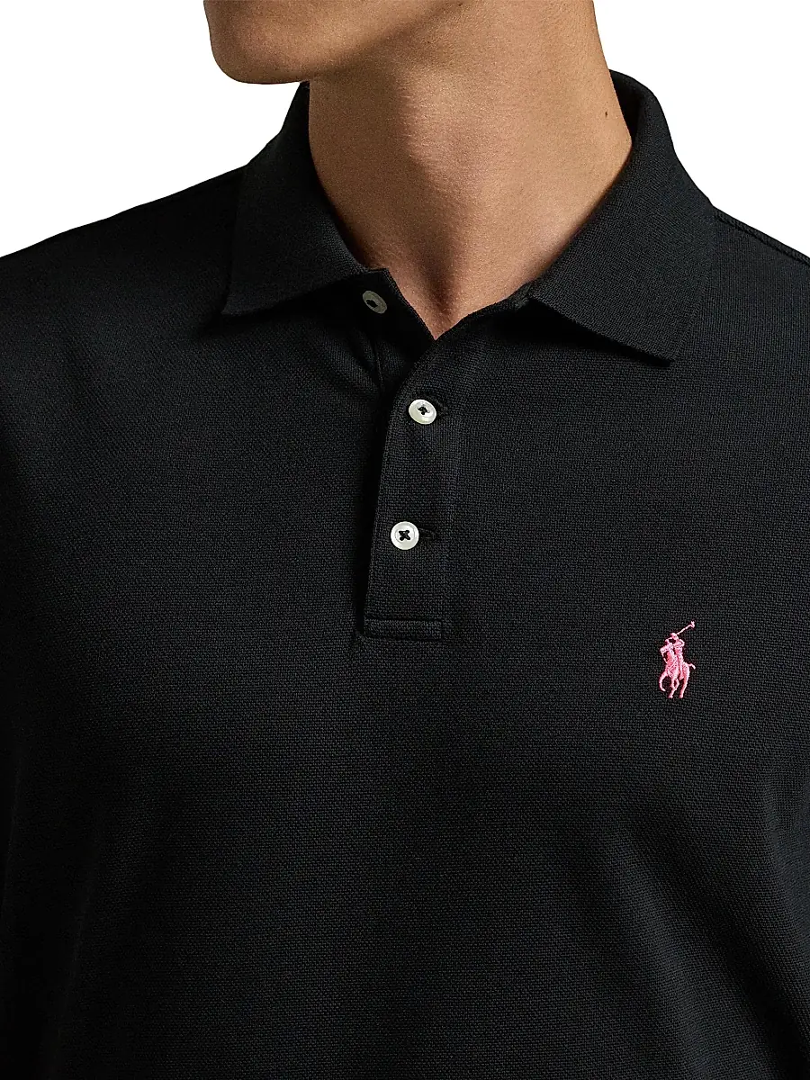 Polo Ralph Lauren Men's Pinky Pony Stretch Mesh Polo Shirt | Thumbnail 5 Polo Ralph Lauren Men's Pinky Pony Stretch Mesh Polo Shirt | Thumbnail 5
