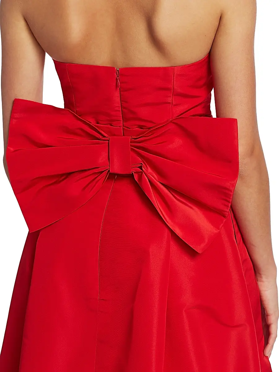 Alexia María Women's Convertible Bow-Embellished Silk Faille Jumpsuit | Thumbnail 17 Alexia María Women's Convertible Bow-Embellished Silk Faille Jumpsuit | Thumbnail 17