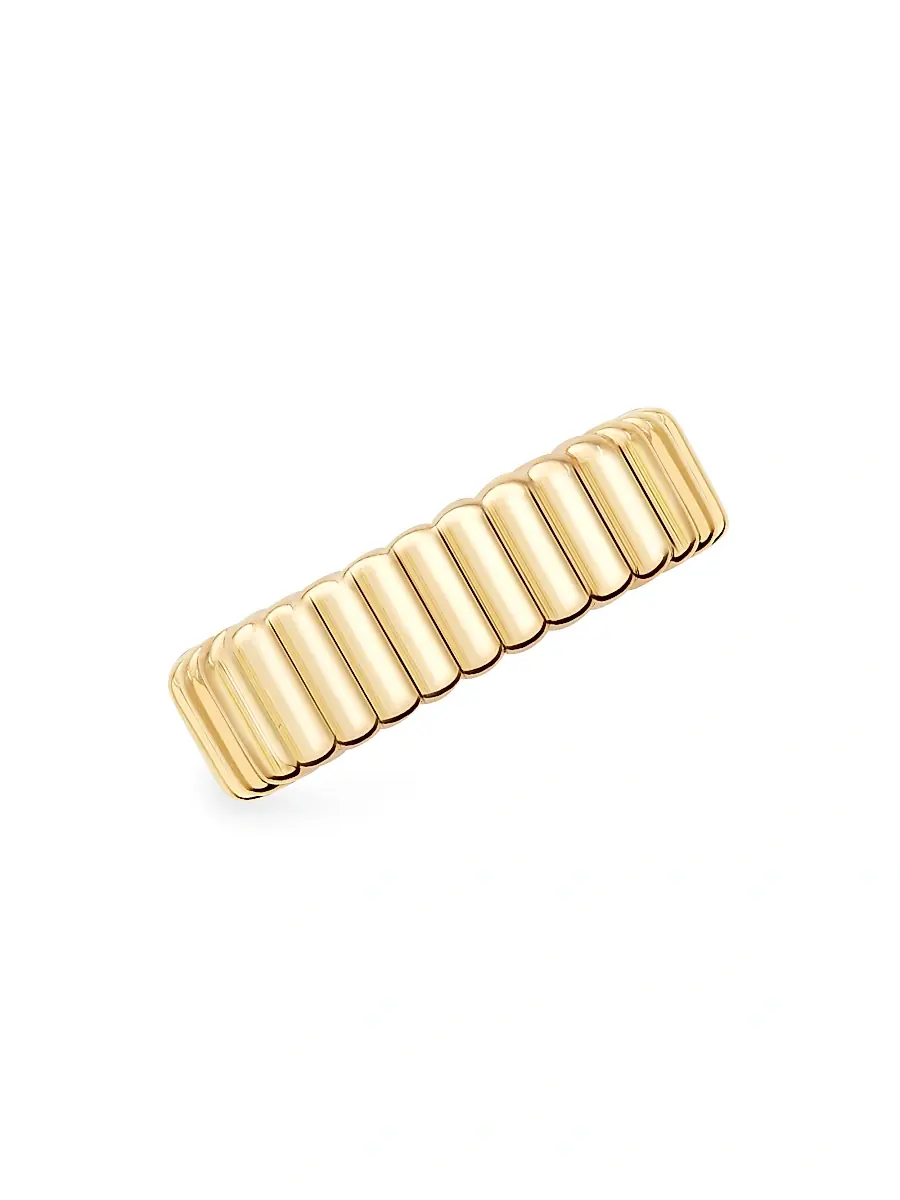 Boucheron Women's Quatre Grosgrain 18K Yellow Gold Single Earring - Gold | Image 1 Boucheron Women's Quatre Grosgrain 18K Yellow Gold Single Earring - Gold | Image 1