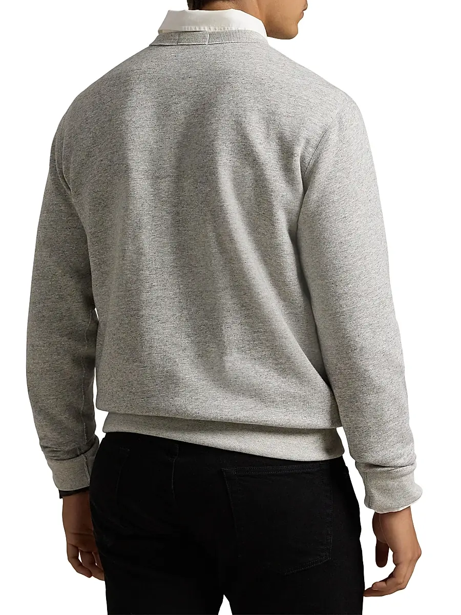Polo Ralph Lauren Men's Pink Pony Vintage Fleece Crewneck Sweater | Thumbnail 4 Polo Ralph Lauren Men's Pink Pony Vintage Fleece Crewneck Sweater | Thumbnail 4