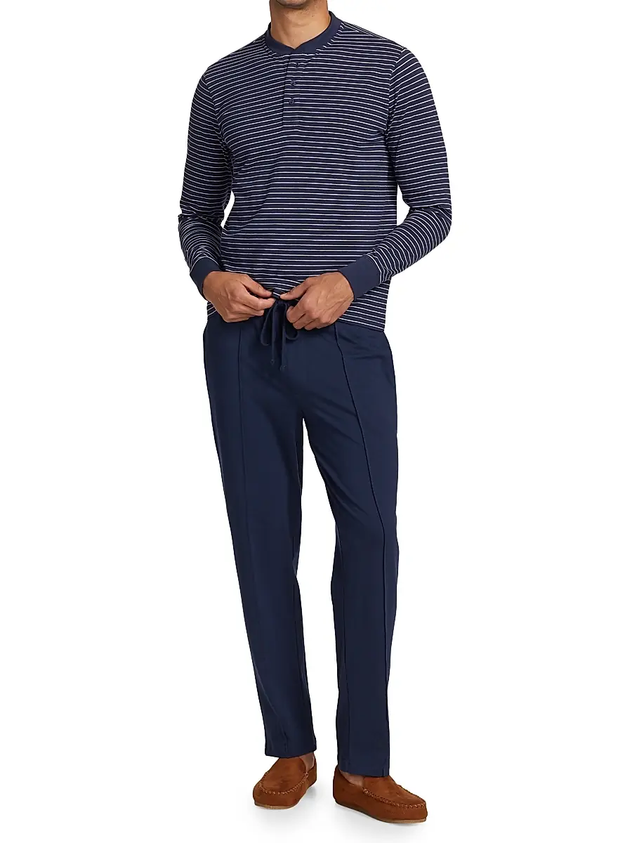 Saks Fifth Avenue Men's COLLECTION Front Seam Pajama Pants | Thumbnail 2 Saks Fifth Avenue Men's COLLECTION Front Seam Pajama Pants | Thumbnail 2