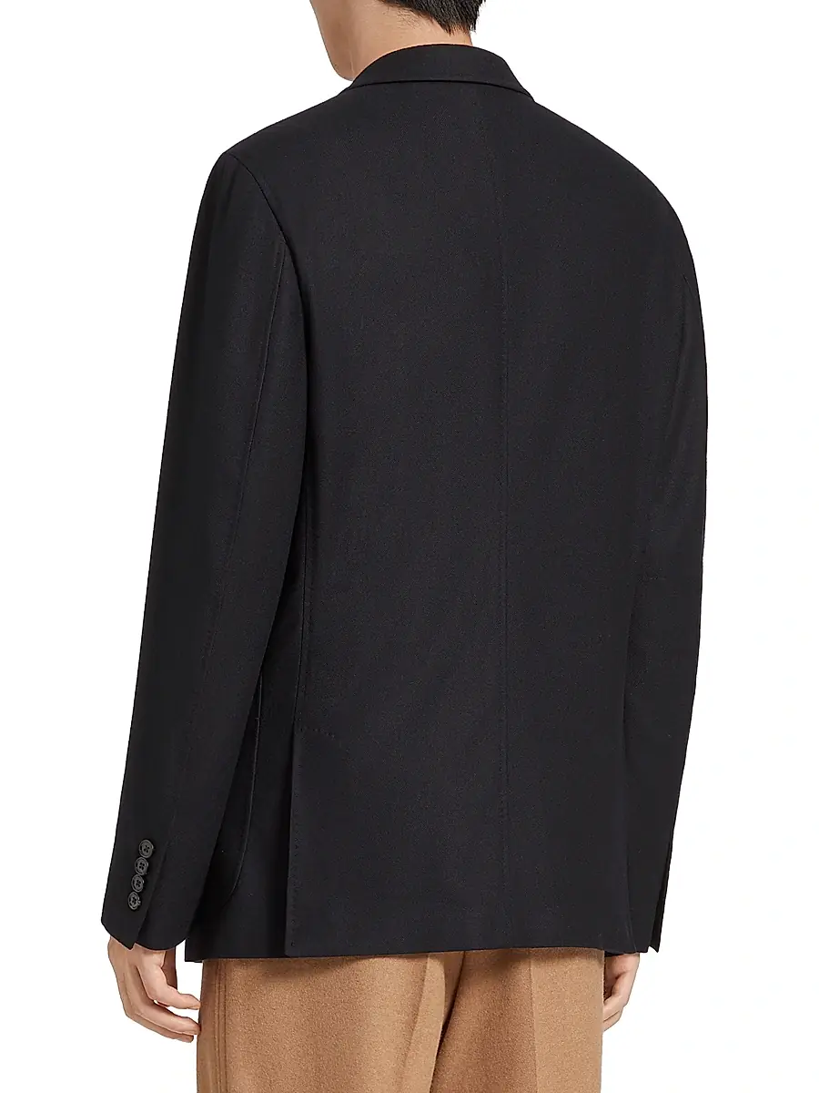 Zegna Men's Trofeo Cashmere Shirt Jacket | Thumbnail 3 Zegna Men's Trofeo Cashmere Shirt Jacket | Thumbnail 3