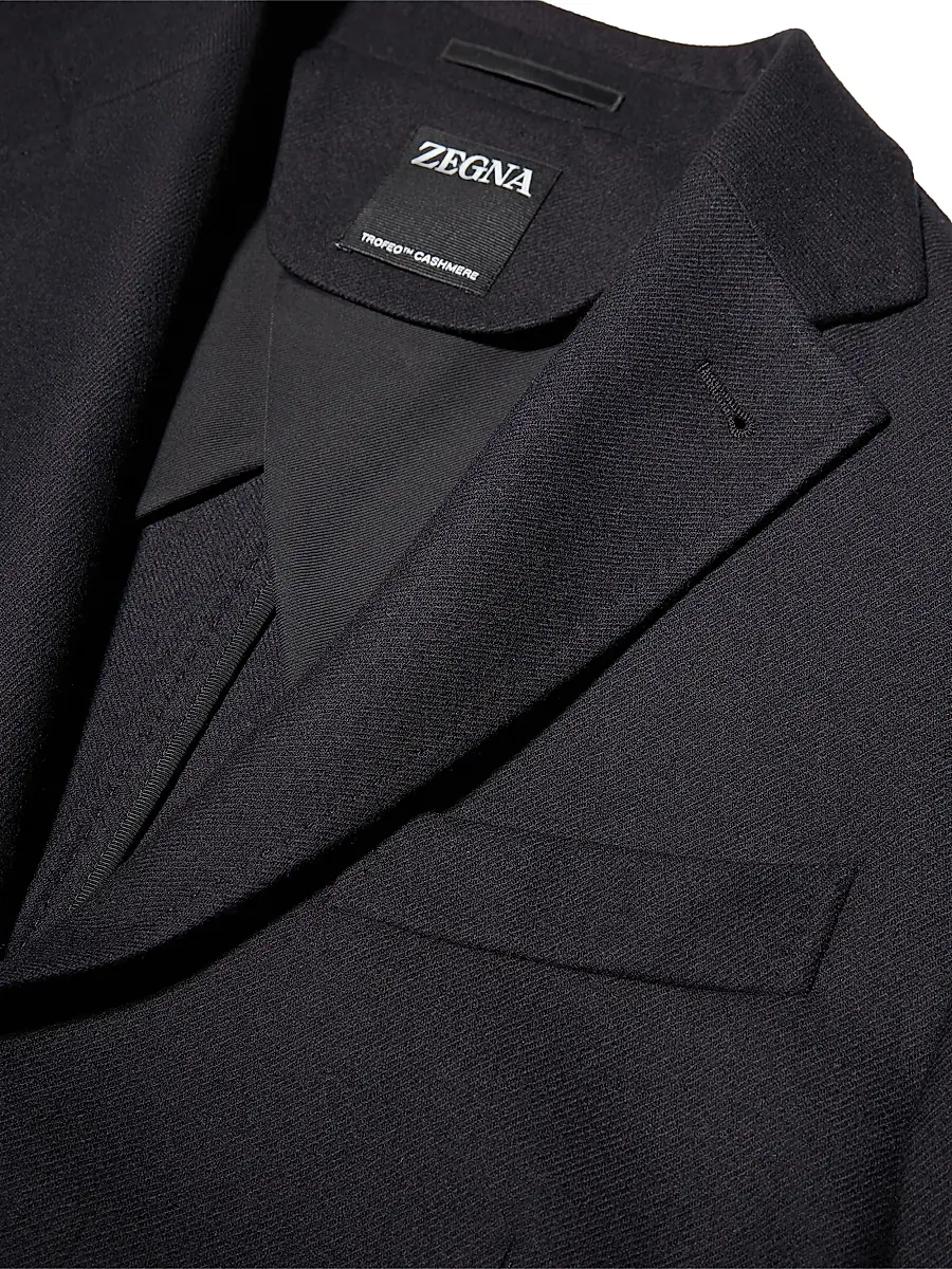 Zegna Men's Trofeo Cashmere Shirt Jacket | Thumbnail 4 Zegna Men's Trofeo Cashmere Shirt Jacket | Thumbnail 4