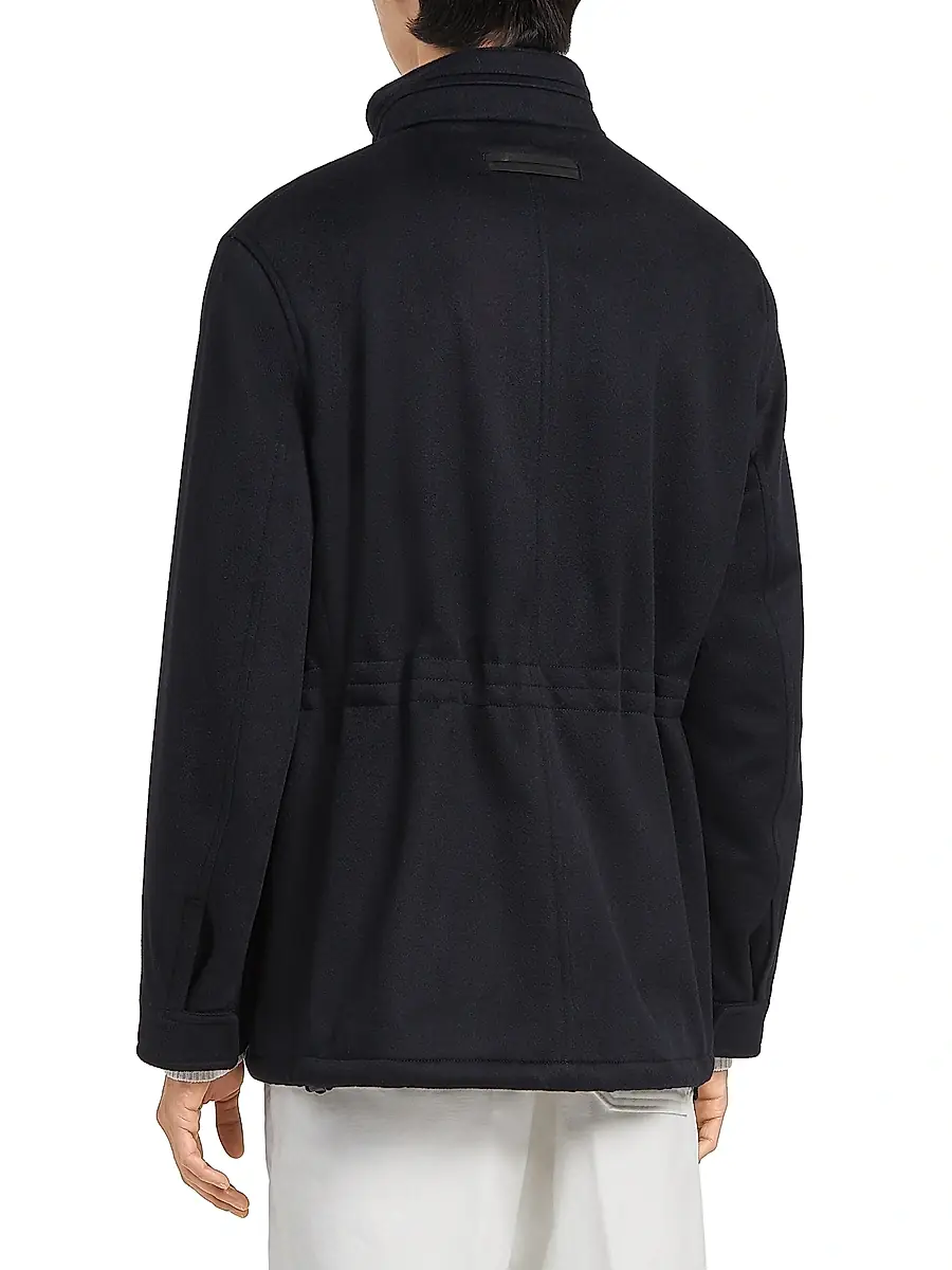 Zegna Men's Oasi Cashmere Elements Vetta Overjacket | Thumbnail 3