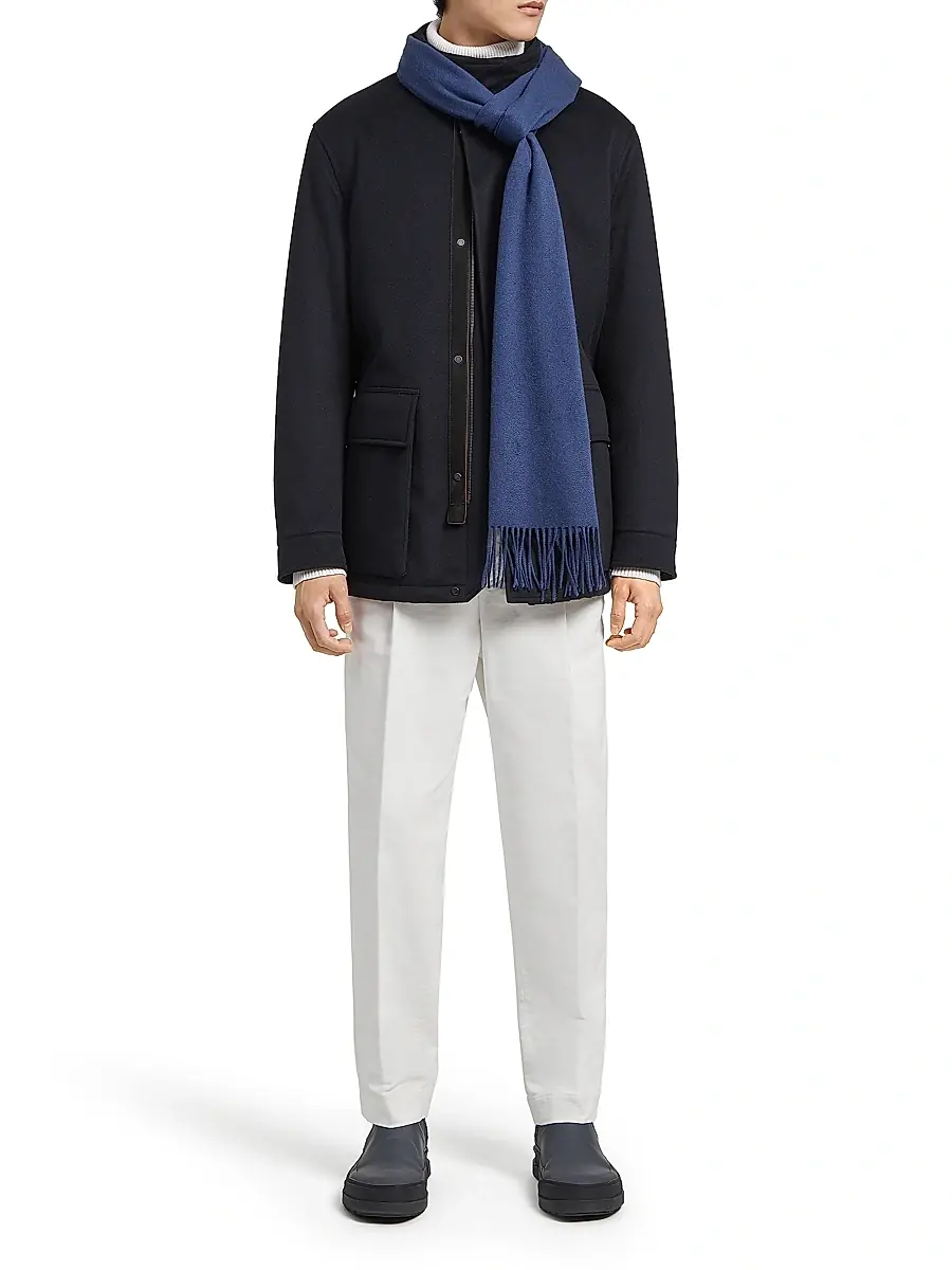 Zegna Men's Oasi Cashmere Elements Vetta Overjacket | Thumbnail 5
