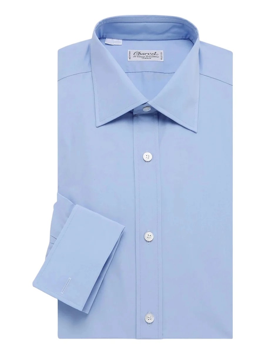 Men's Solid Poplin Dress Shirt