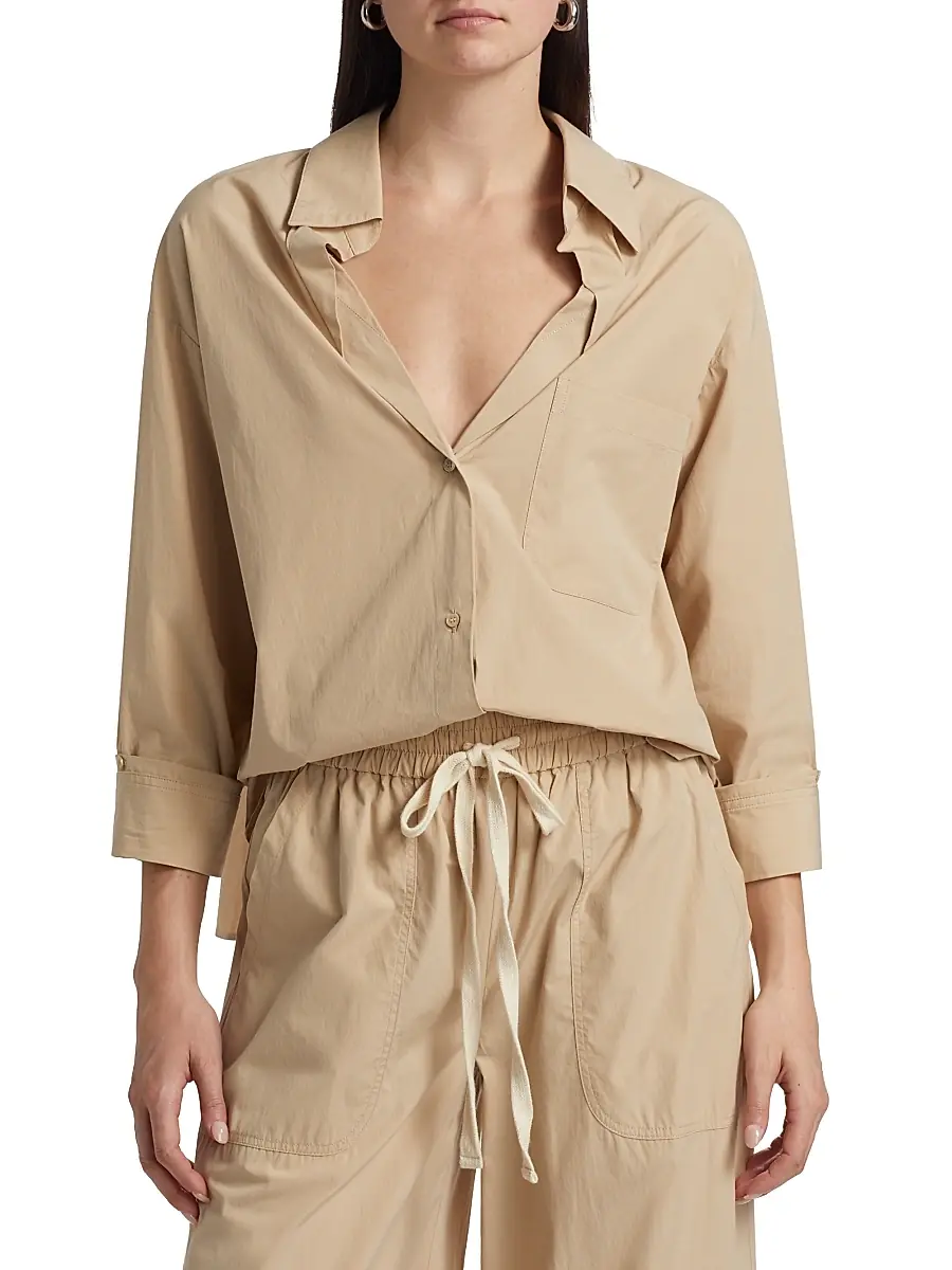 TWP Women's Day After Cotton Button-Front Shirt | Thumbnail 3 TWP Women's Day After Cotton Button-Front Shirt | Thumbnail 3