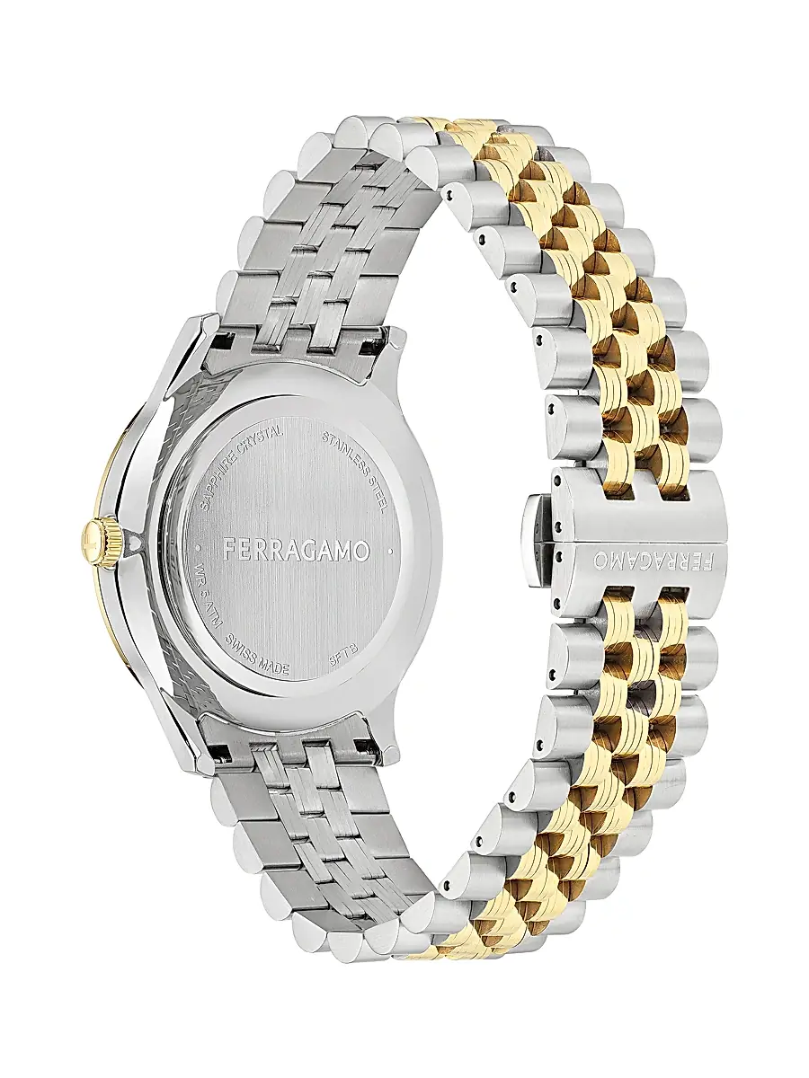 FERRAGAMO Men's Duo Stainless Steel Bracelet Watch/40MM - Two Tone | Thumbnail 3 FERRAGAMO Men's Duo Stainless Steel Bracelet Watch/40MM - Two Tone | Thumbnail 3