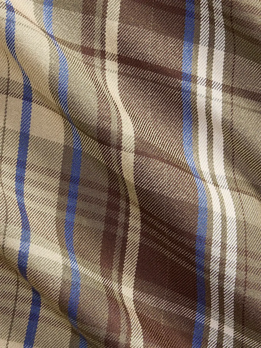 Polo Ralph Lauren Men's Plaid Button-Up Shirt - Brown Blue Multicolor | Thumbnail 6 Polo Ralph Lauren Men's Plaid Button-Up Shirt - Brown Blue Multicolor | Thumbnail 6