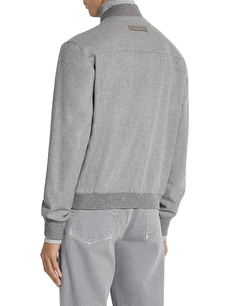 Zegna Men's Oasi Cashmere Elements Blouson Jacket | Thumbnail 3 Zegna Men's Oasi Cashmere Elements Blouson Jacket | Thumbnail 3