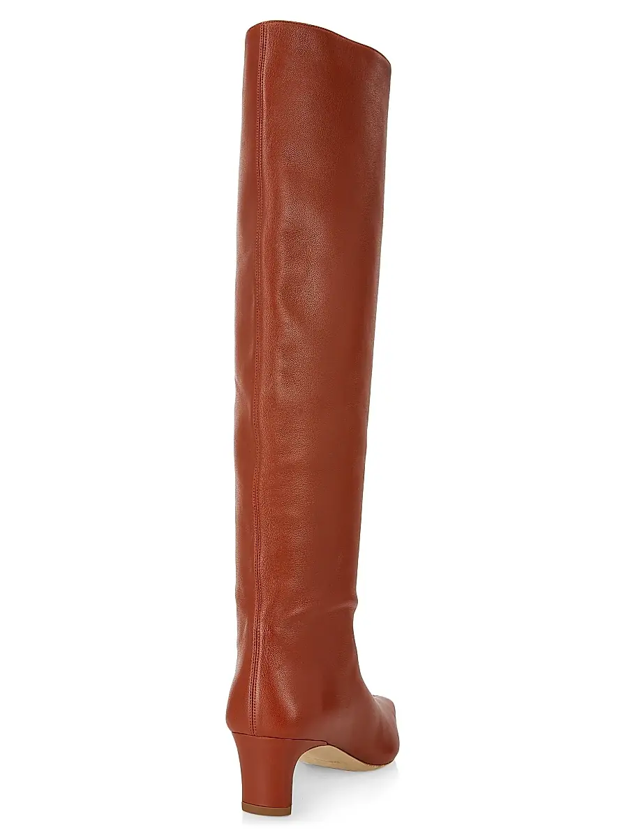 Staud Women's Wally Leather Knee-High Boots | Thumbnail 3 Staud Women's Wally Leather Knee-High Boots | Thumbnail 3