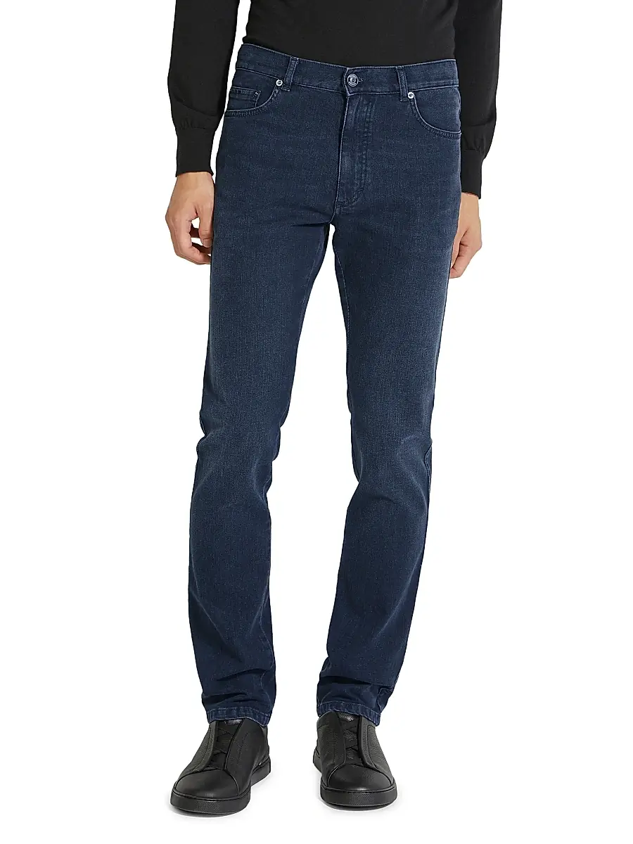 Zegna Men's Stretch Cotton Roccia Jeans | Thumbnail 2 Zegna Men's Stretch Cotton Roccia Jeans | Thumbnail 2