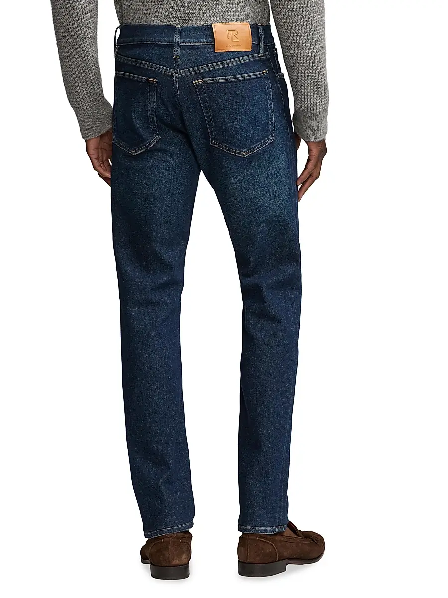 Ralph Lauren Purple Label Men's Slim Fit Full Mid-Rise Jeans - Azure Indigo | Thumbnail 5
