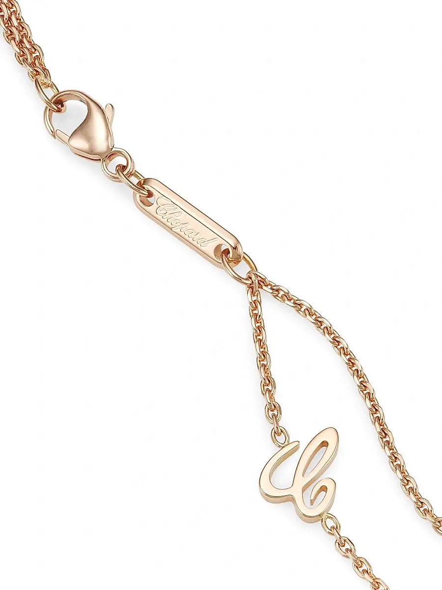 Chopard Women's Happy Spirit Two-Tone 18K Rose Gold & Diamond Pendant Necklace - Rose Gold | Thumbnail 3 Chopard Women's Happy Spirit Two-Tone 18K Rose Gold & Diamond Pendant Necklace - Rose Gold | Thumbnail 3