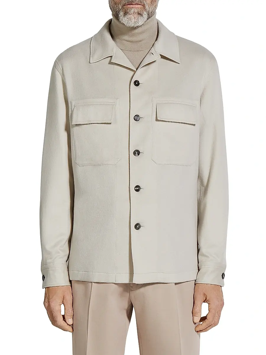 Zegna Men's Oasi Cashmere Alba Overshirt | Thumbnail 2 Zegna Men's Oasi Cashmere Alba Overshirt | Thumbnail 2