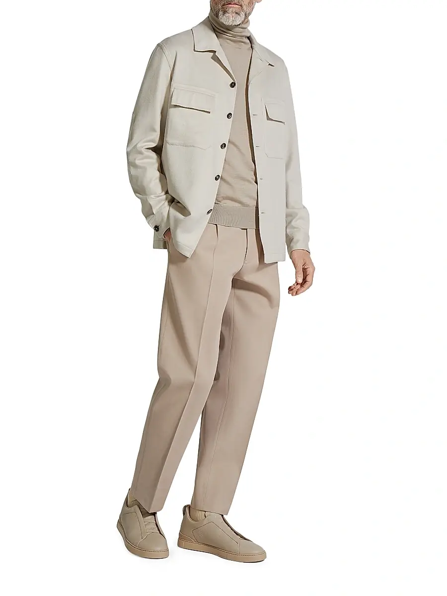 Zegna Men's Oasi Cashmere Alba Overshirt | Thumbnail 5 Zegna Men's Oasi Cashmere Alba Overshirt | Thumbnail 5