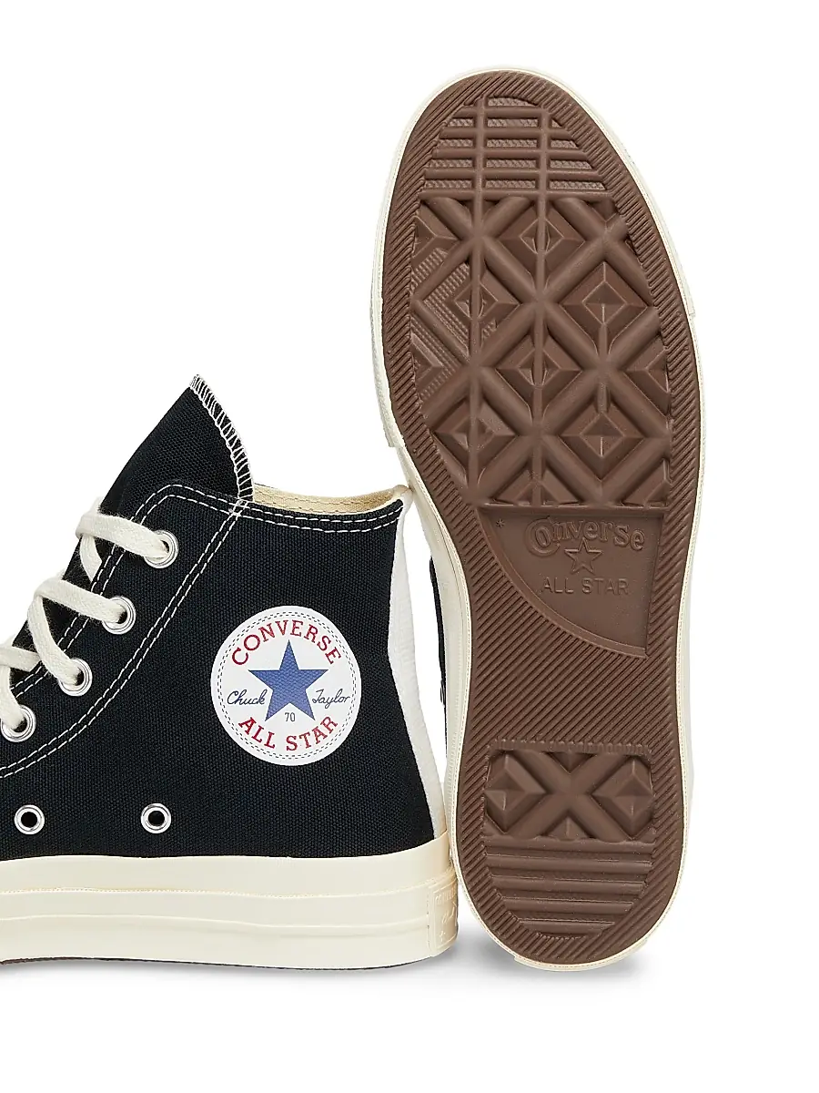 Comme des Garçons PLAY CdG PLAY x Converse Women's Chuck Taylor All Star Peek-A-Boo High-Top Sneakers - Black | Thumbnail 12 Comme des Garçons PLAY CdG PLAY x Converse Women's Chuck Taylor All Star Peek-A-Boo High-Top Sneakers - Black | Thumbnail 12