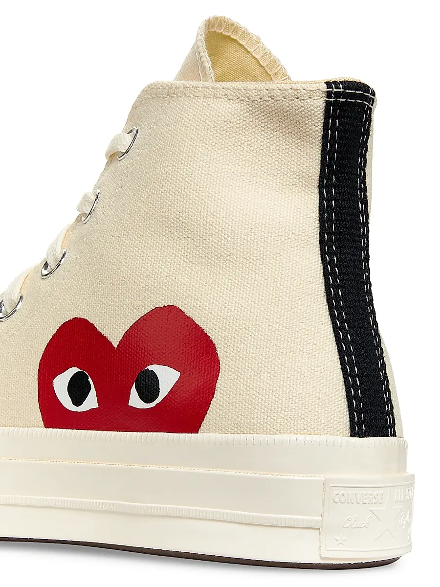 Comme des Garçons PLAY CdG PLAY x Converse Women's Chuck Taylor All Star Peek-A-Boo High-Top Sneakers - Black | Thumbnail 5 Comme des Garçons PLAY CdG PLAY x Converse Women's Chuck Taylor All Star Peek-A-Boo High-Top Sneakers - Black | Thumbnail 5