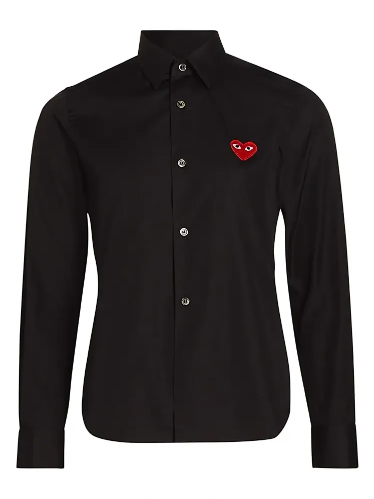 Women's Heart Button Down Shirt Women's Heart Button Down Shirt