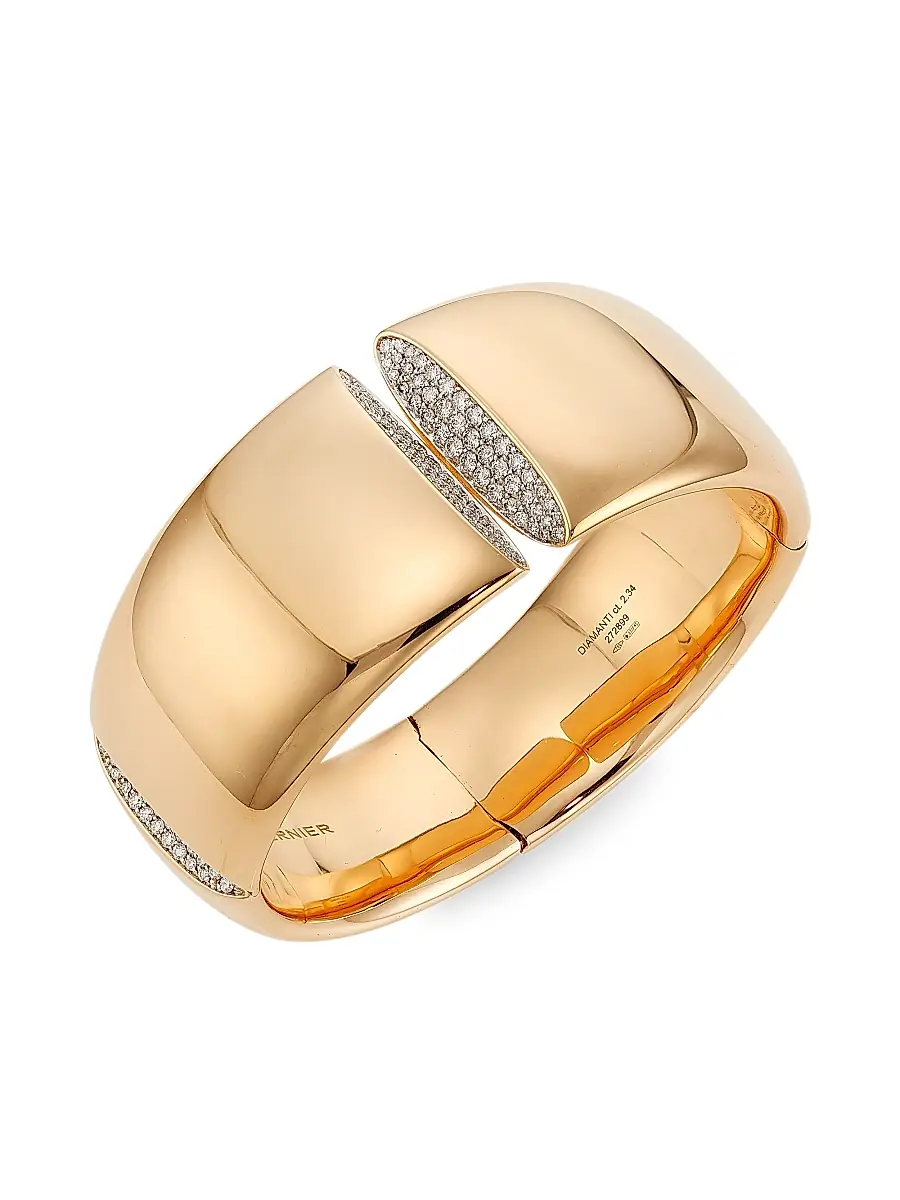 Vhernier Women's Eclisse 18K Rose Gold & 2.42 TCW Diamond Pavé Medio Bracelet - Pink | Image 1 Vhernier Women's Eclisse 18K Rose Gold & 2.42 TCW Diamond Pavé Medio Bracelet - Pink | Image 1