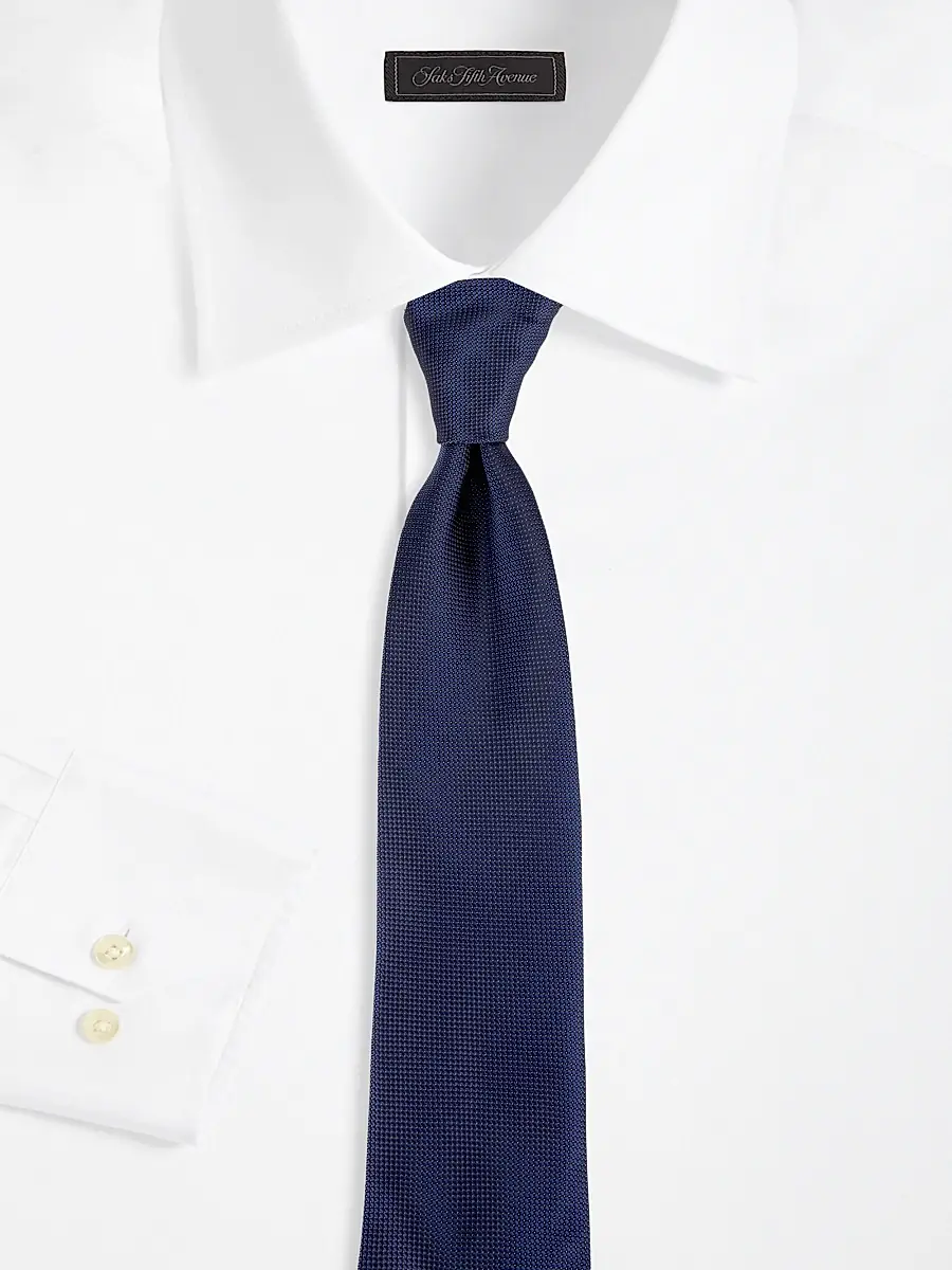 Saks Fifth Avenue Men's COLLECTION Square Dot Silk Tie - Navy | Thumbnail 2 Saks Fifth Avenue Men's COLLECTION Square Dot Silk Tie - Navy | Thumbnail 2