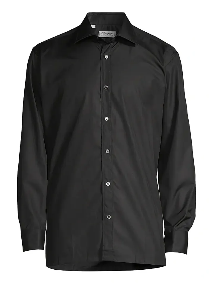 Men's Barrel Cuff Button-Up Shirt Men's Barrel Cuff Button-Up Shirt