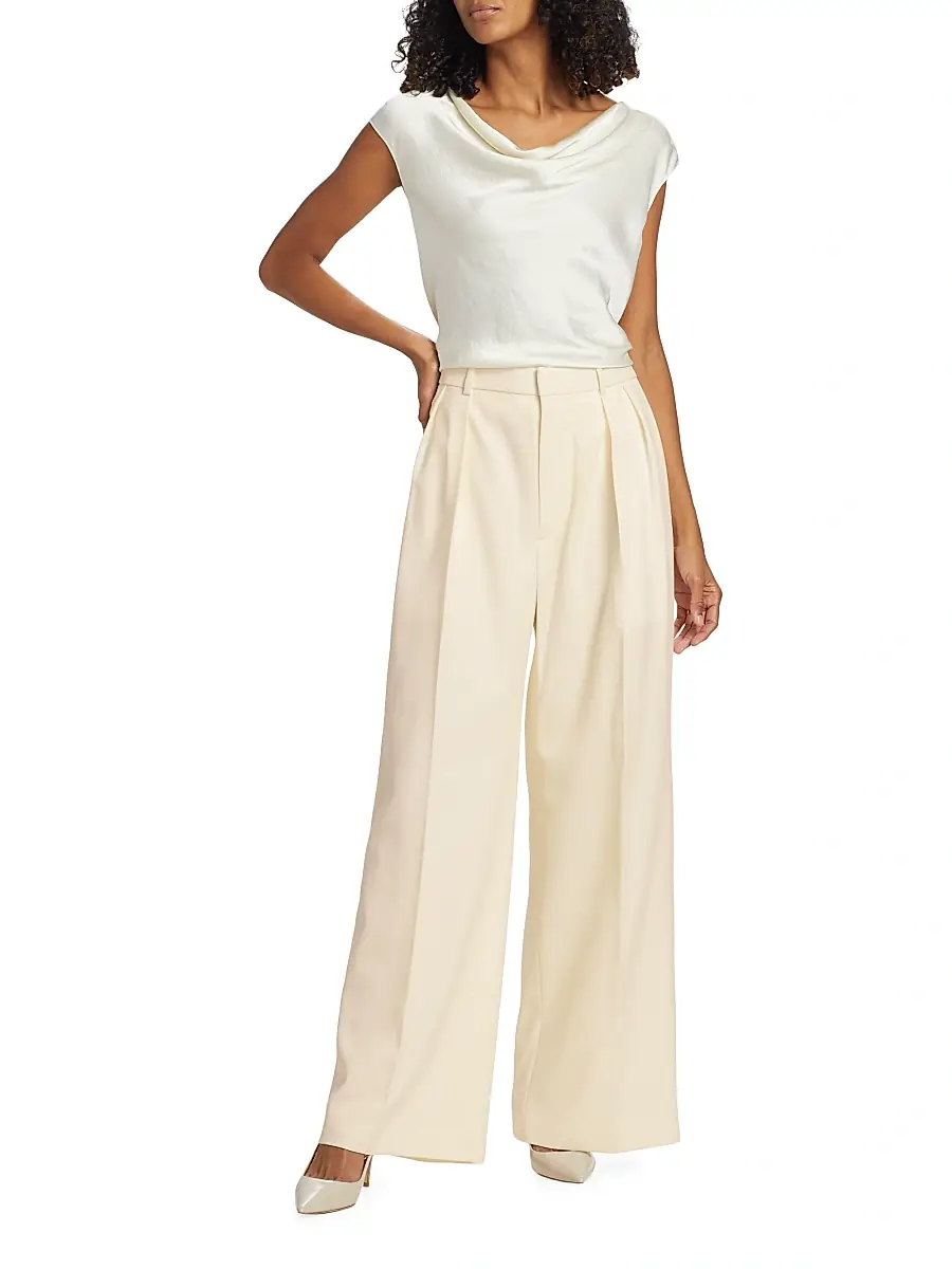 Wardrobe.NYC WARDROBE. NYC Women's Evening Wool Wide-Leg Trousers | Thumbnail 2