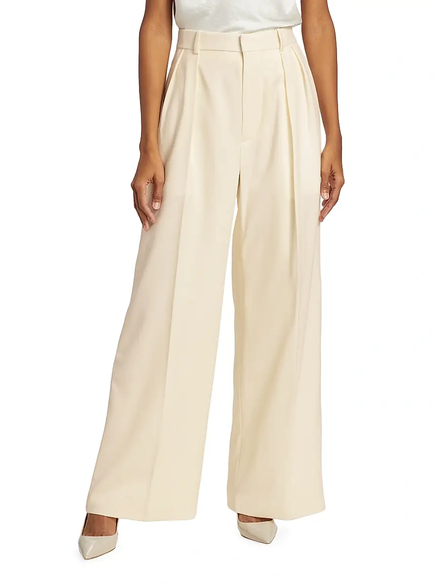 Wardrobe.NYC WARDROBE. NYC Women's Evening Wool Wide-Leg Trousers | Thumbnail 3