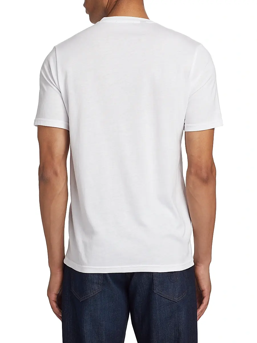 Saks Fifth Avenue Men's COLLECTION Cotton-Blend Crewneck T-Shirt | Thumbnail 5 Saks Fifth Avenue Men's COLLECTION Cotton-Blend Crewneck T-Shirt | Thumbnail 5