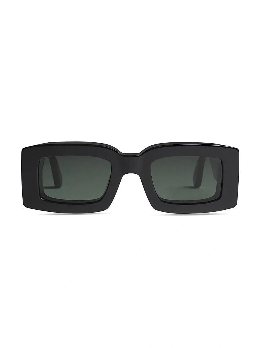 Jacquemus Men's Tupi 50MM Rectangular Sunglasses - Multi Black | Image 1 Jacquemus Men's Tupi 50MM Rectangular Sunglasses - Multi Black | Image 1