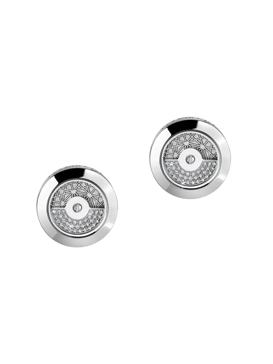 Jacob & Co. Men's Rotor Stainless Steel & 0.21 TCW Diamond Cufflinks | Thumbnail 3 Jacob & Co. Men's Rotor Stainless Steel & 0.21 TCW Diamond Cufflinks | Thumbnail 3