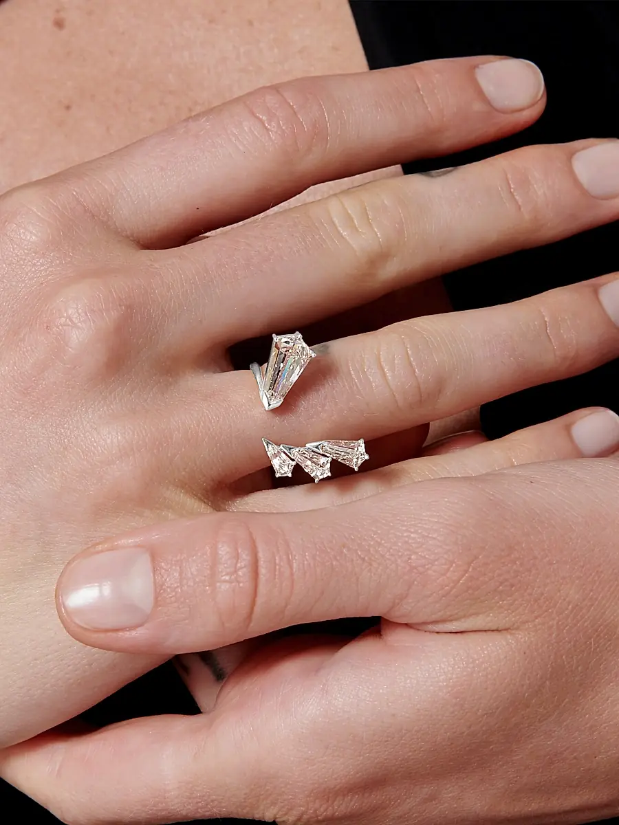 Unsaid Women's Phoenix Open Statement 18K White Gold & 2.75 TCW Lab-Grown Diamond Ring - White Gold | Thumbnail 2