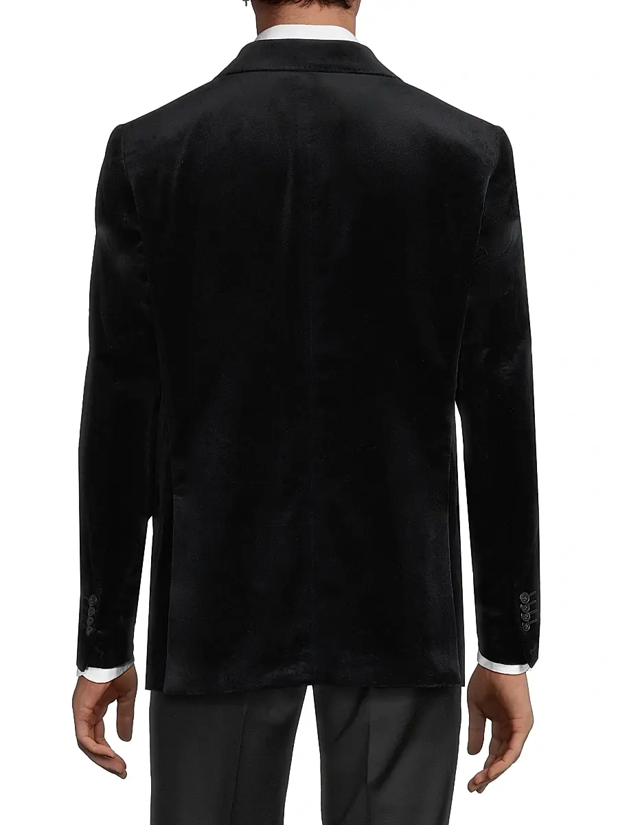 Saks Fifth Avenue Men's COLLECTION Classic Velvet Jacket | Thumbnail 5 Saks Fifth Avenue Men's COLLECTION Classic Velvet Jacket | Thumbnail 5
