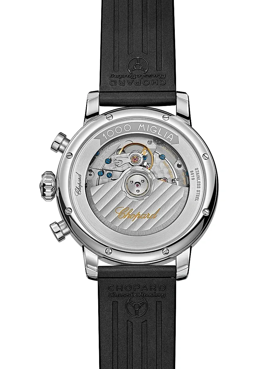 Chopard Men's Classic Racing Stainless Steel & Rubber Watch - Black | Thumbnail 4 Chopard Men's Classic Racing Stainless Steel & Rubber Watch - Black | Thumbnail 4