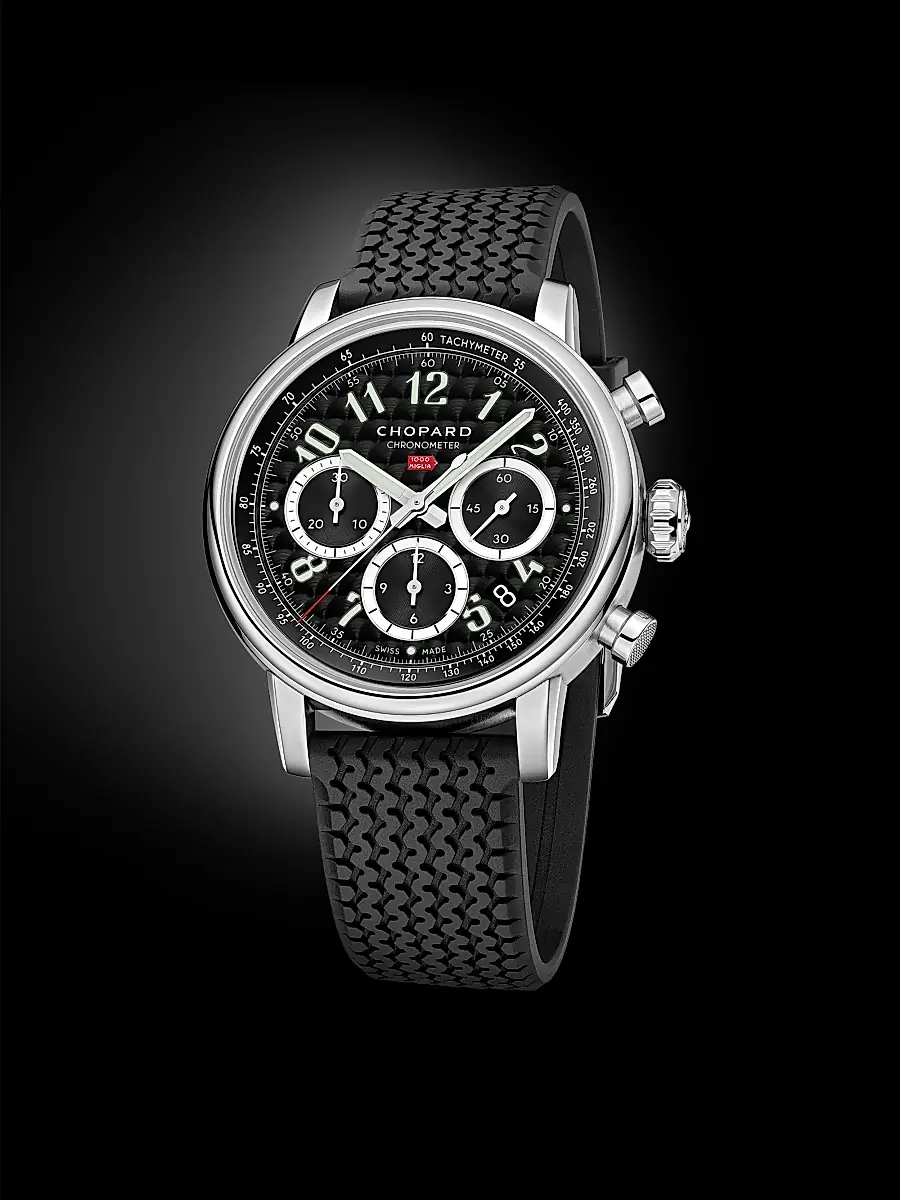 Chopard Men's Classic Racing Stainless Steel & Rubber Watch - Black | Thumbnail 6 Chopard Men's Classic Racing Stainless Steel & Rubber Watch - Black | Thumbnail 6