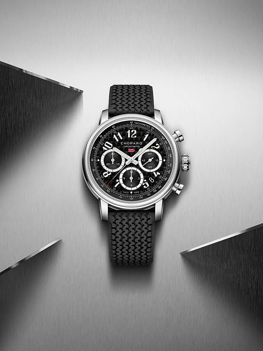 Chopard Men's Classic Racing Stainless Steel & Rubber Watch - Black | Thumbnail 7 Chopard Men's Classic Racing Stainless Steel & Rubber Watch - Black | Thumbnail 7