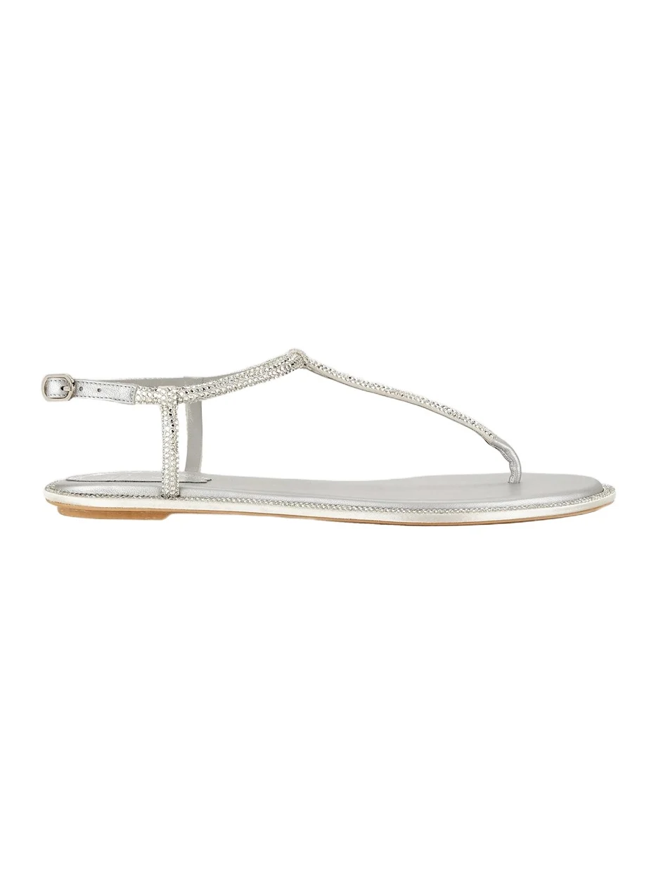Women's Crystal-Embellished T-Strap Sandals Women's Crystal-Embellished T-Strap Sandals